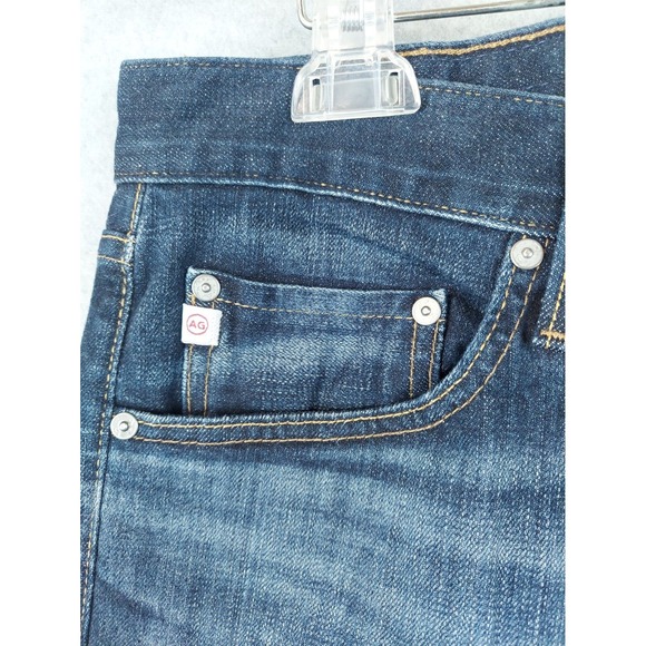 AG Adriano Goldschmied Jeans Mens 36X26.5 Blue Denim The Matchbox Slim Straight - Picture 2 of 7